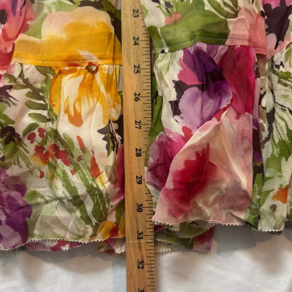 Vintage 90s Floral Tiered Maxi Skirt - Picture 8 of 8